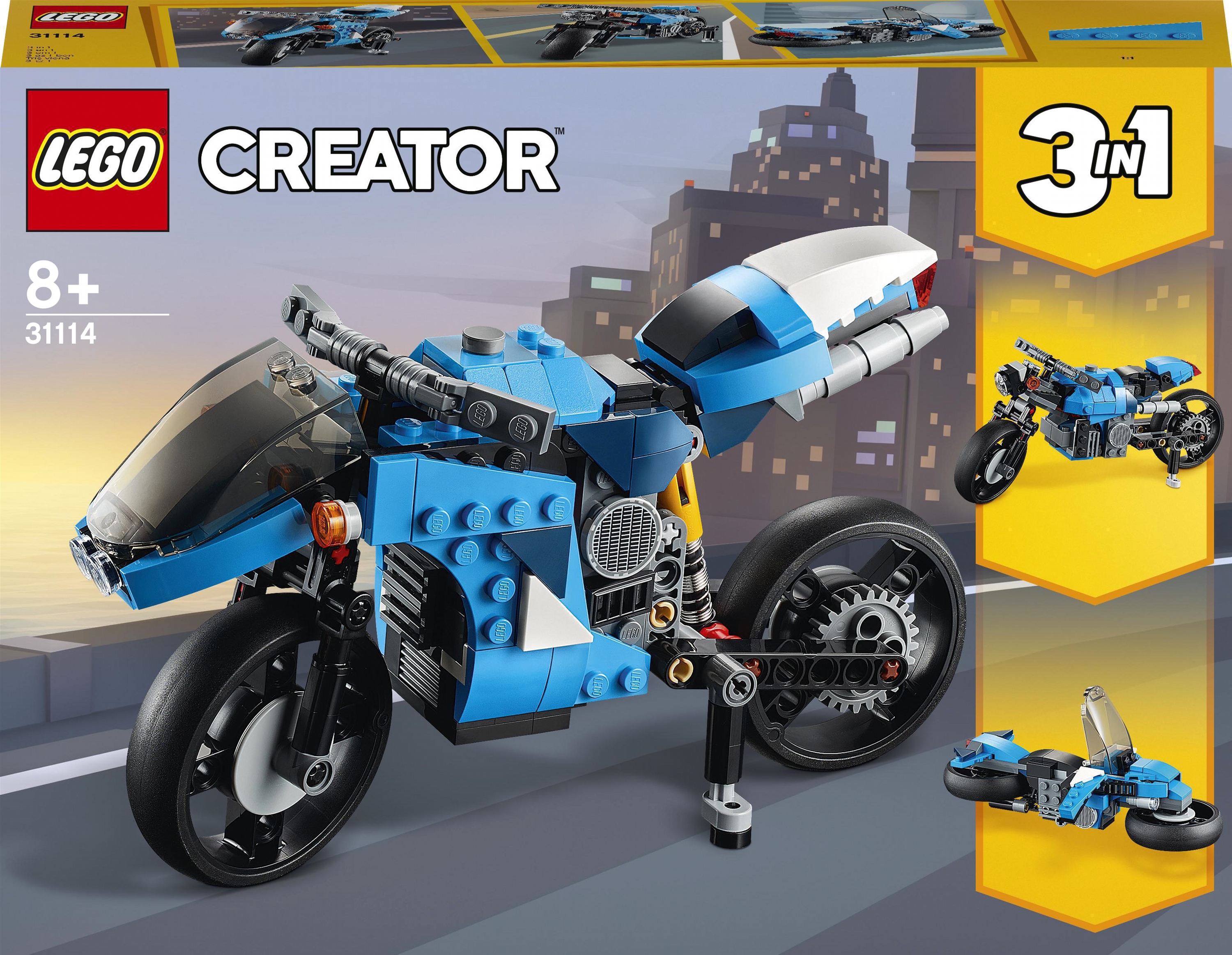 

Конструктор LEGO Creator Супермотоцикл 236 деталей (31114)