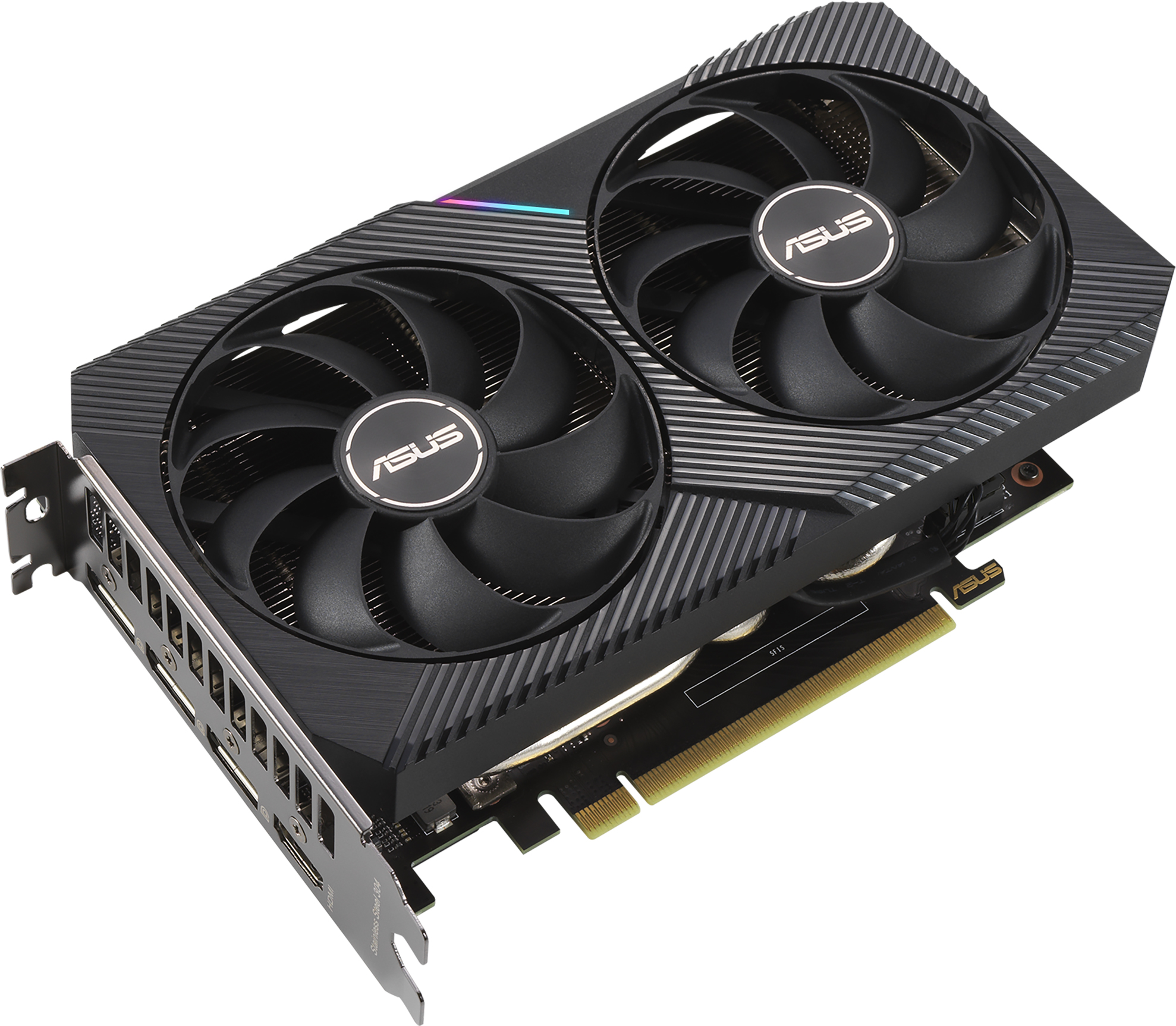 Видеокарта Asus PCI-Ex GeForce RTX 3060 Ti Dual Mini OC Edition V2