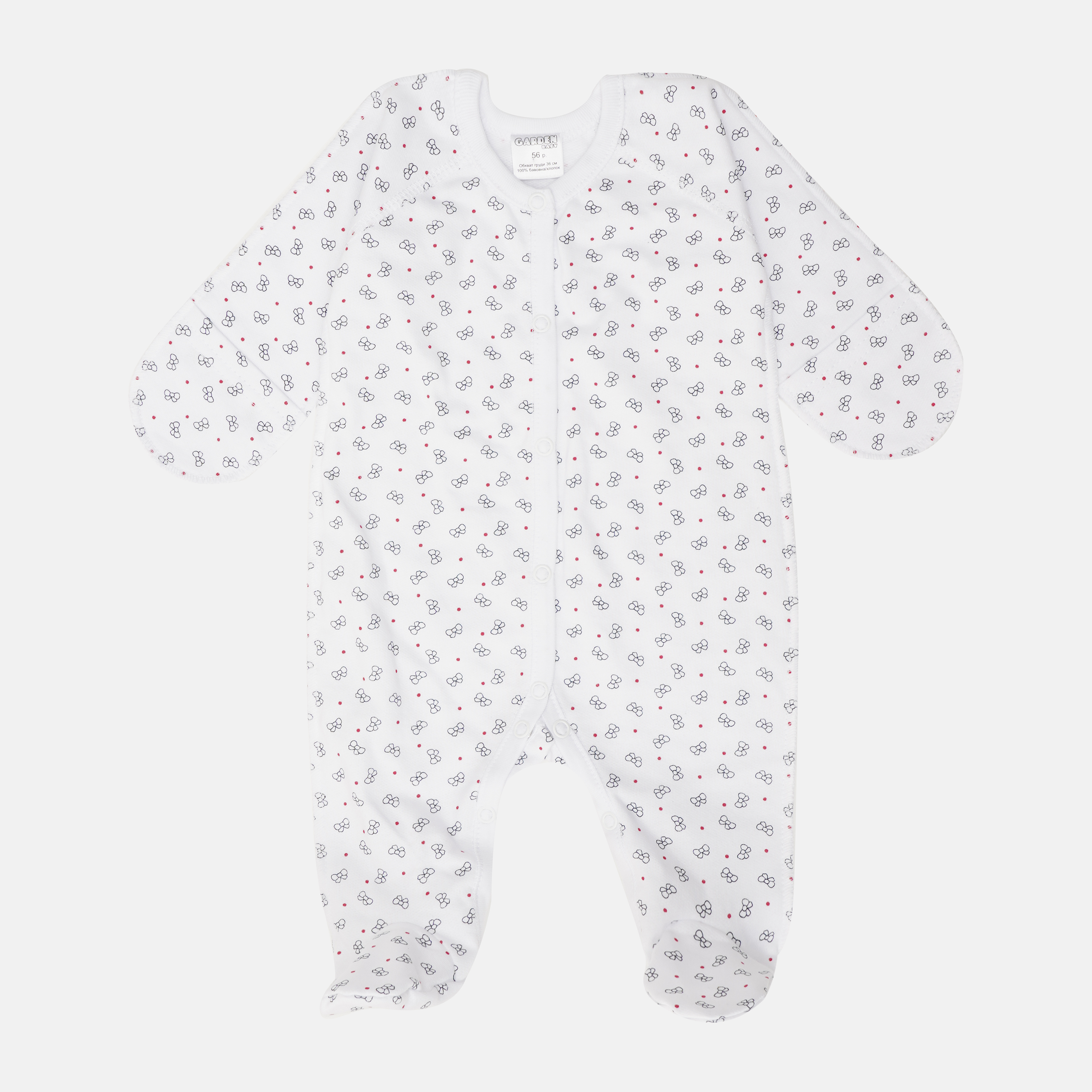 

Человечек утепленный Garden Baby Бантики 2 10828-07 56 см Белый