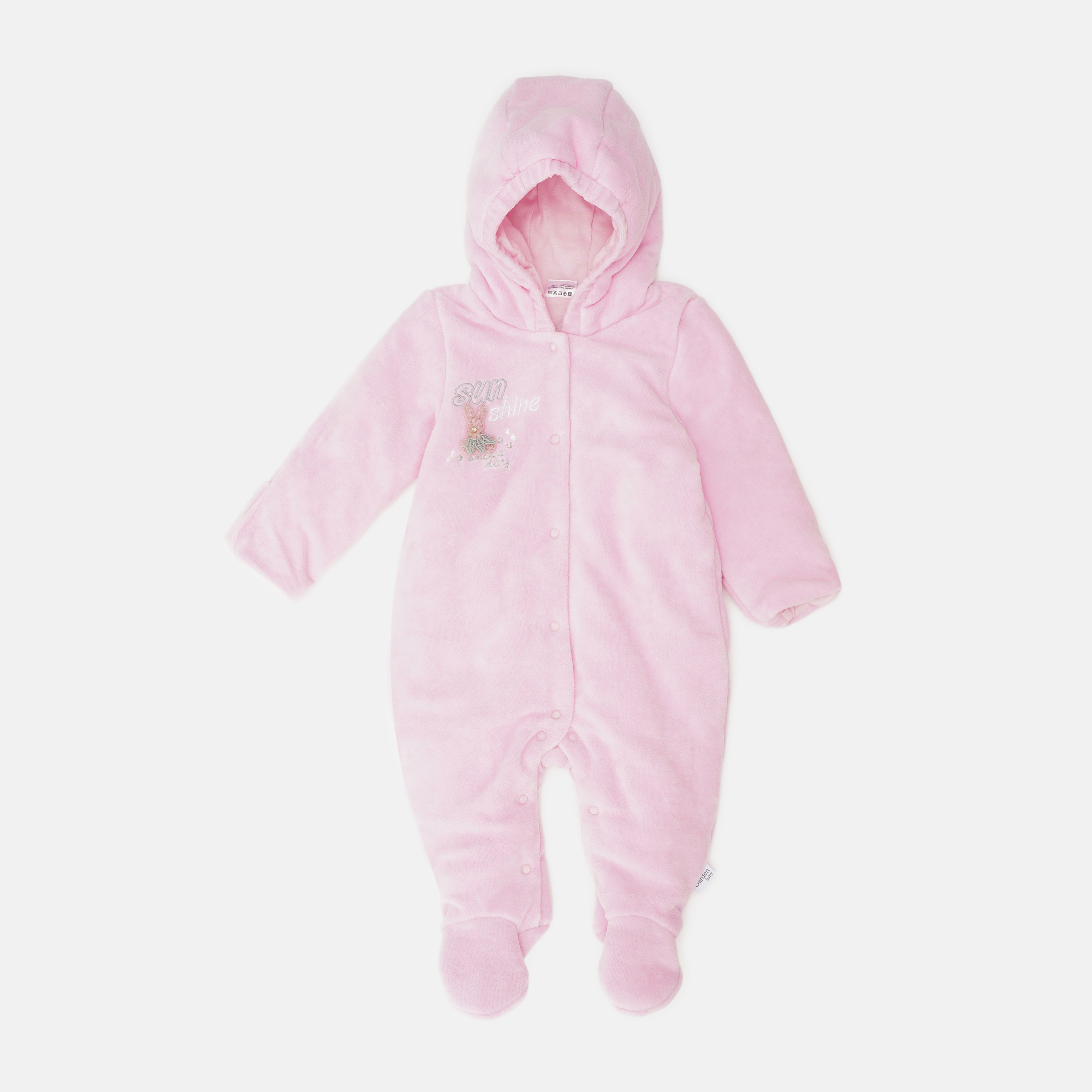

Демисезонный велюровый комбинезон Garden Baby Happy 12100-01/32 68 см Розовый