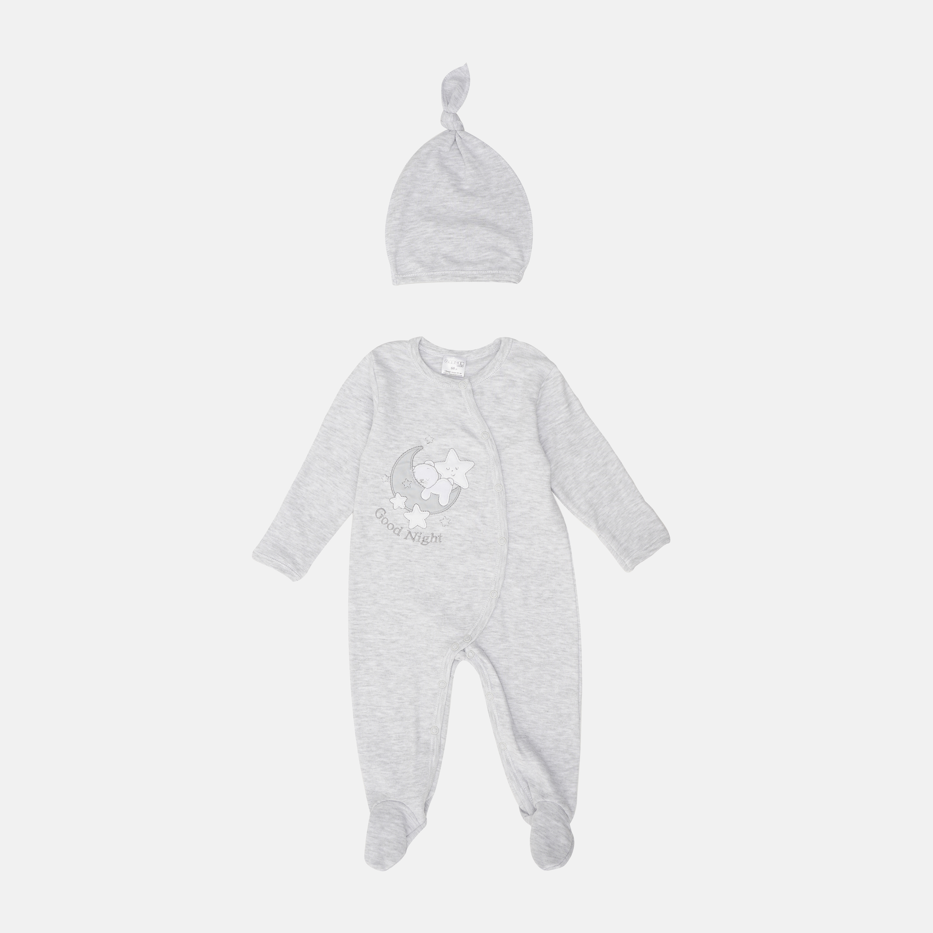 

Человечек + шапочка Garden Baby 29240-02 68 см Светло-серый (4822924002351)