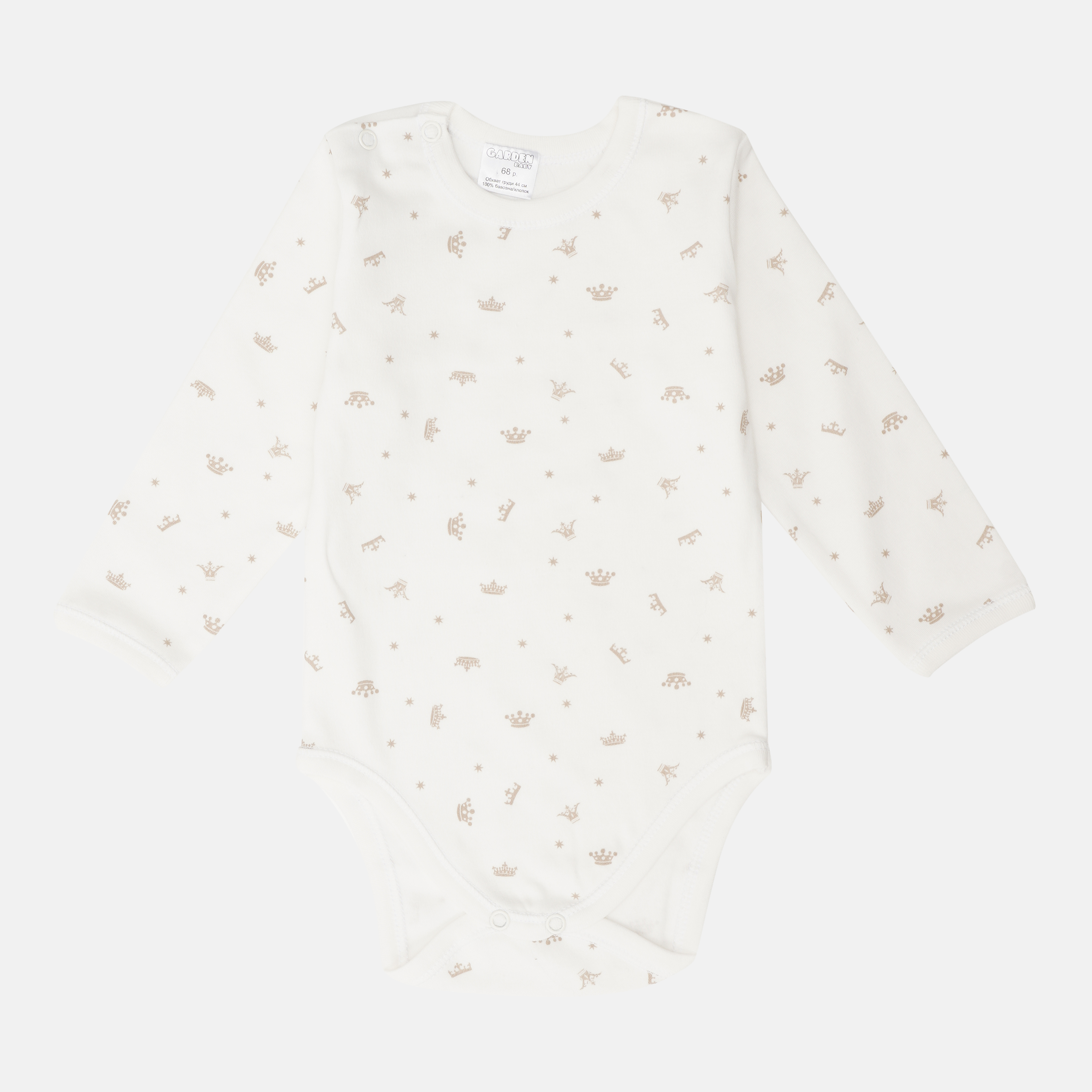 

Боди Garden Baby Любимый мишка 19919-02 68 см Светло-молочное