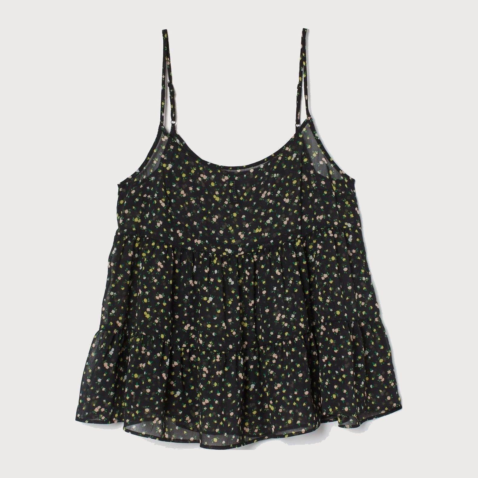 

Топ H&M 1206-8606571  Черный в цветы, Топ H&M 1206-8606571 40 Черный в цветы