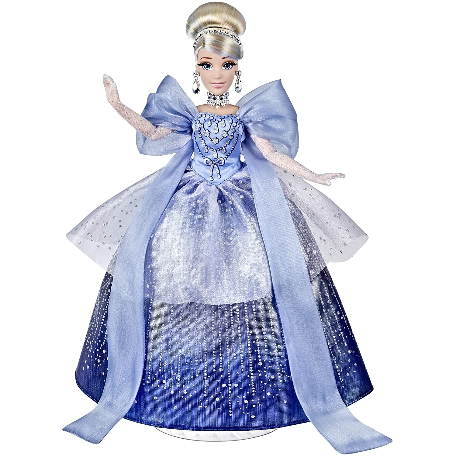 

Коллекционная кукла Disney Princess Принцесса Дисней Золушка Style Series Праздничная с настоящими ресничками E9043