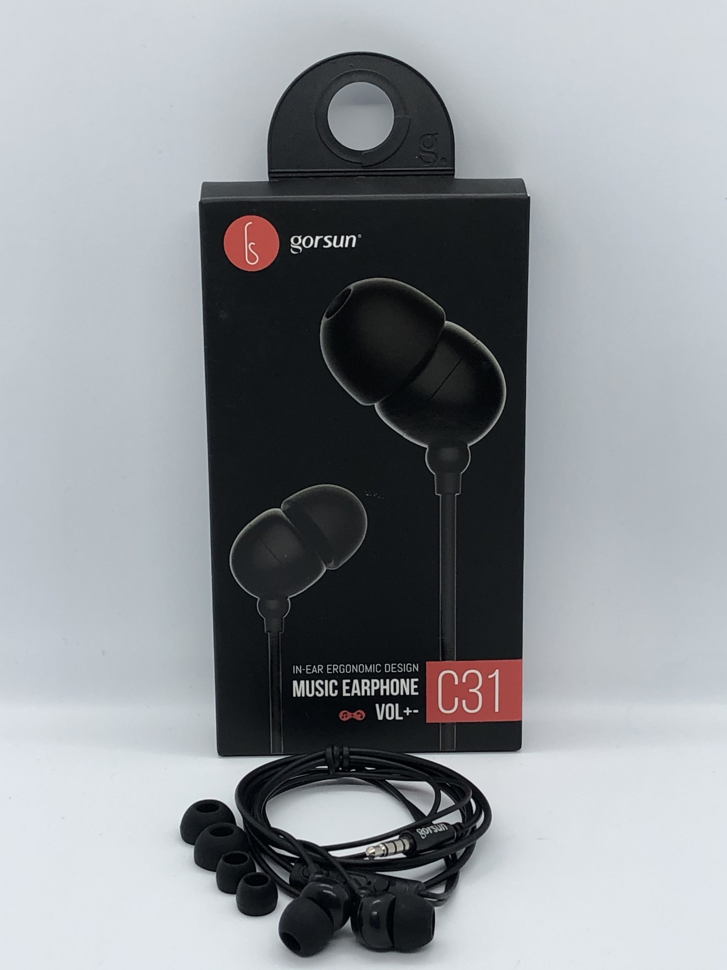 

Наушники проводные вакуумные GORSUN GS-C31 (black)