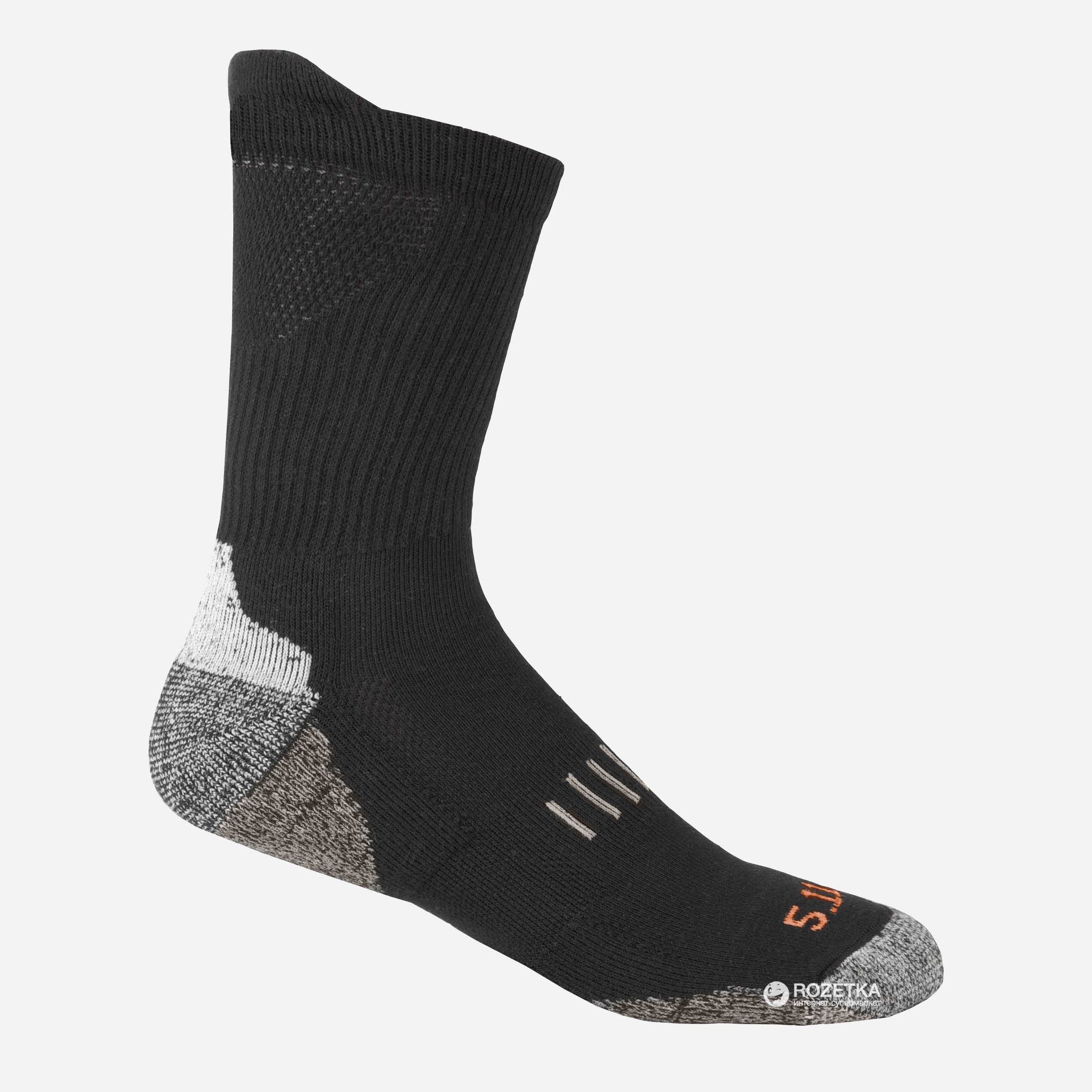 

Носки тактические 5.11 Tactical Year Round Crew Sock 10014 / Black, Носки тактические 5.11 Tactical Year Round Crew Sock 10014 L/XL Black