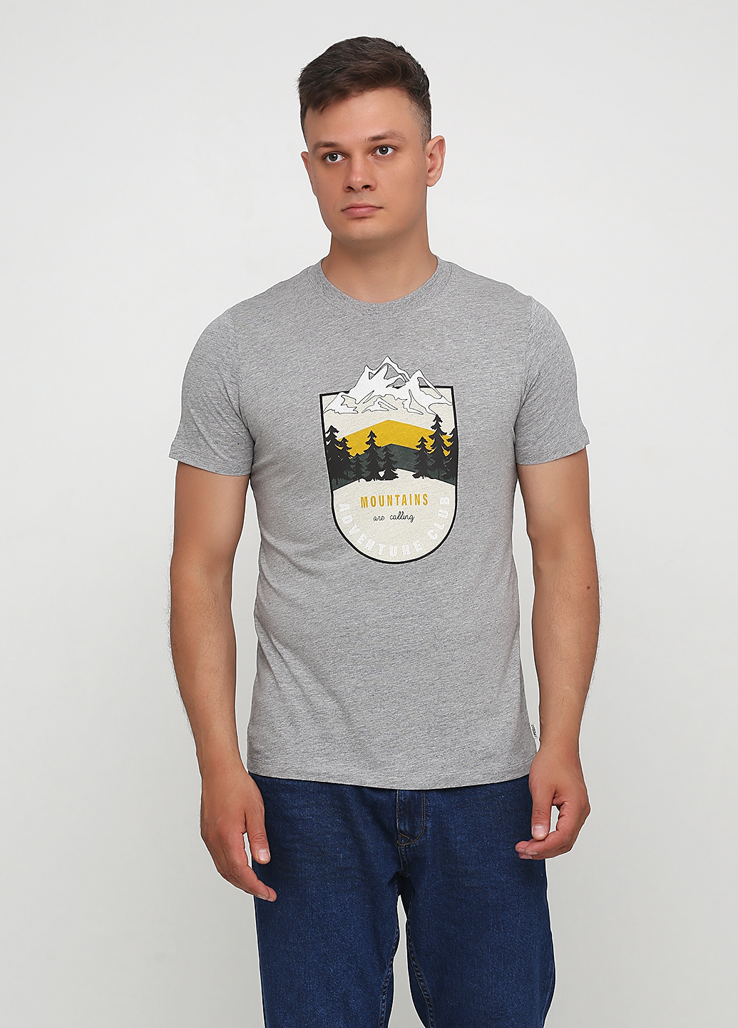 

Футболка Produkt 12165059-LIGHT GREY M серый