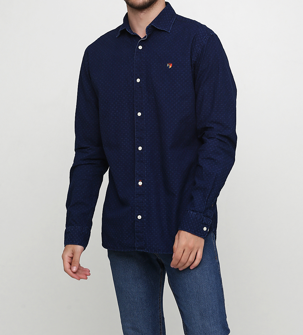 

Рубашка JACK&JONES 12156442-NAVY L синий