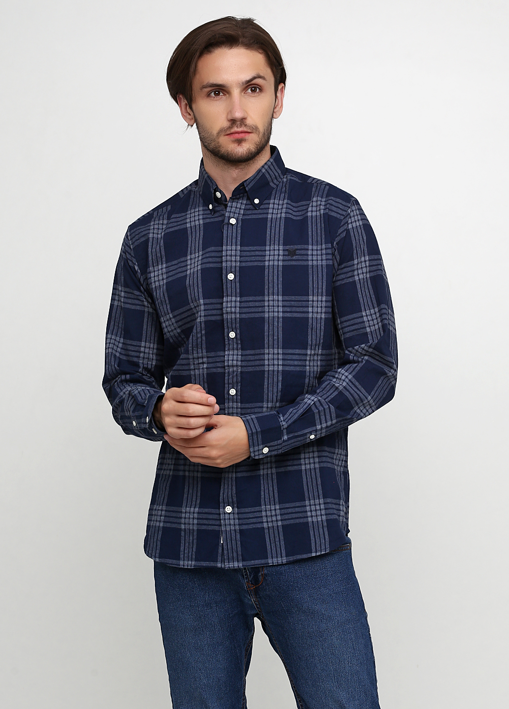 

Рубашка JACK&JONES 12158346-NAVY BLAZER L синий