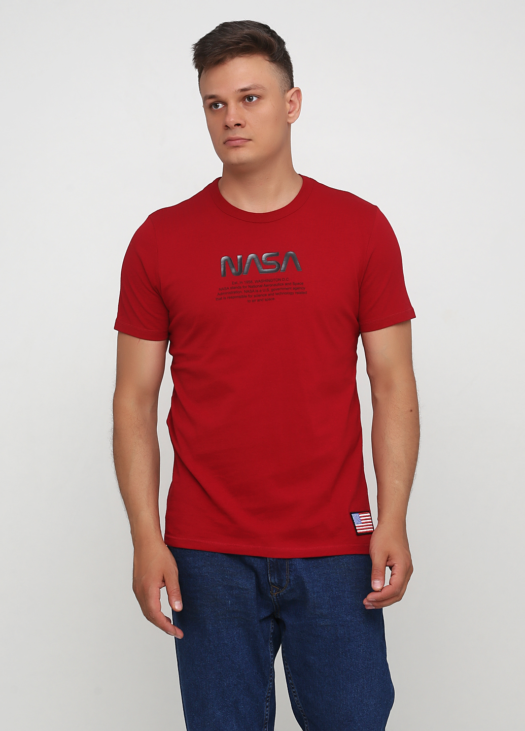

Футболка JACK&JONES 12161955-RIO RED L красный