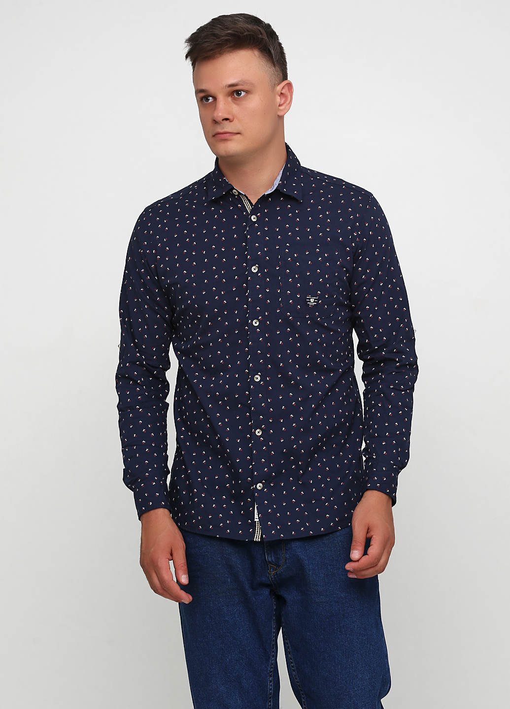 

Рубашка JACK&JONES 12158348-NAVY BLAZER L синий