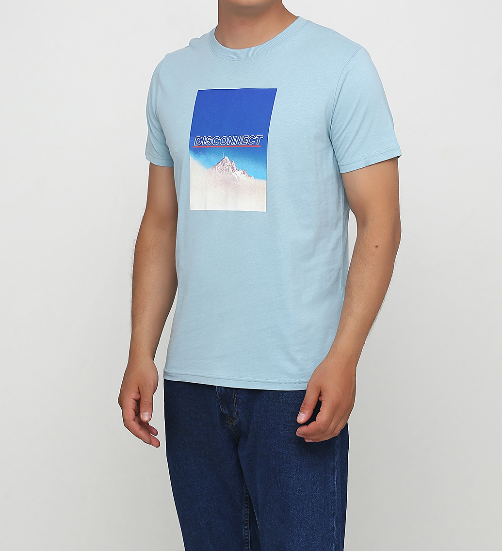 

Футболка JACK&JONES 12162203-FORGET L голубой