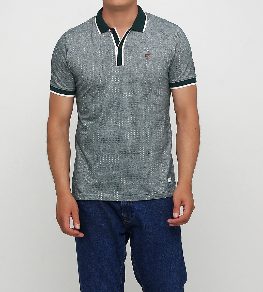 

Поло JACK&JONES 12157420-PONDEROSA L зеленый