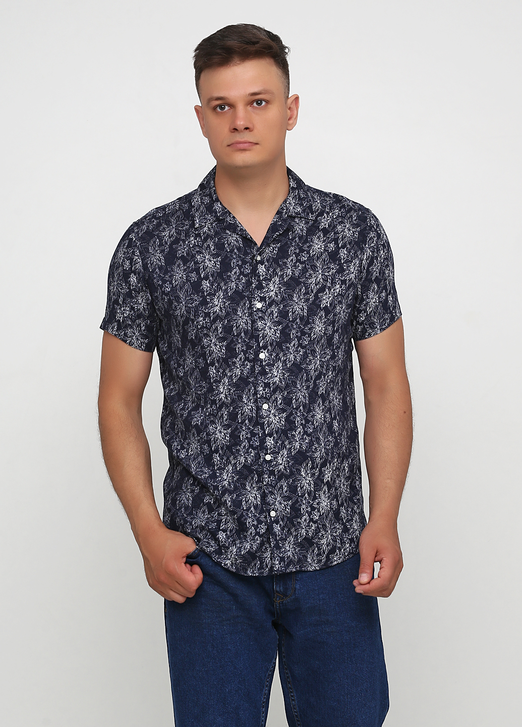 

Рубашка JACK&JONES 12158439-NAVY BLAZER  синий, Рубашка JACK&JONES 12158439-NAVY BLAZER L синий