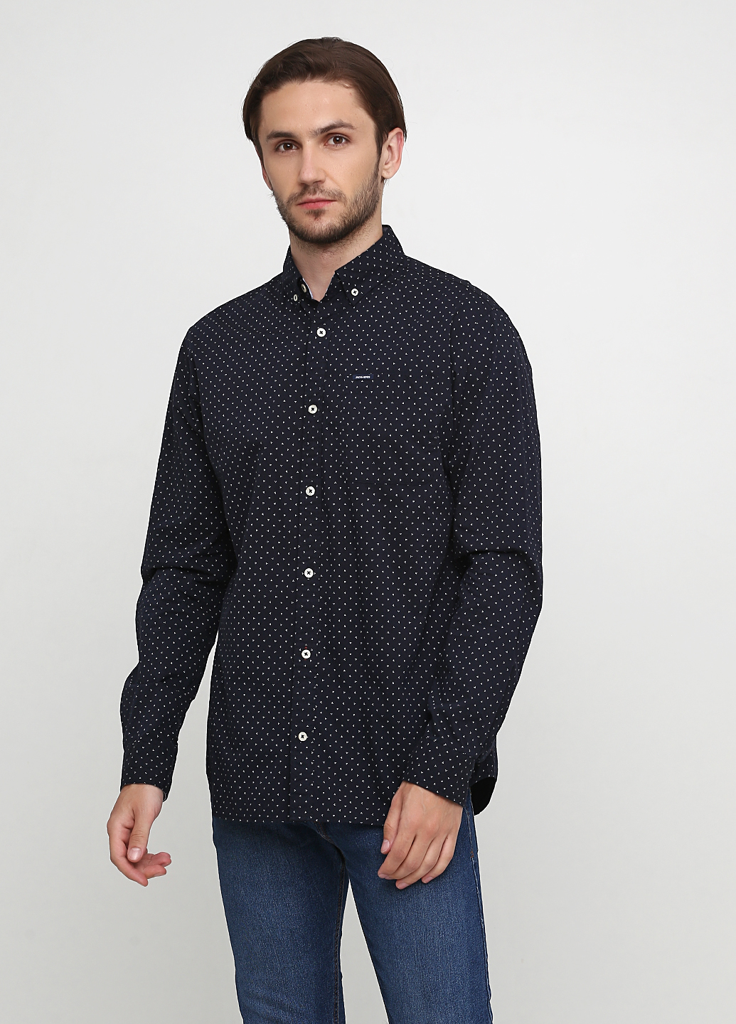 

Рубашка JACK&JONES 12157755-NAVY BLAZER L синий