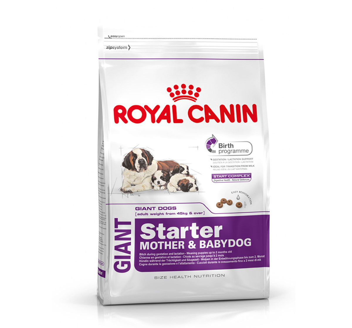 

Сухой корм Royal Canin Giant Starter корм для щенков до 2 мес., беременных и кормящих сук 15 кг