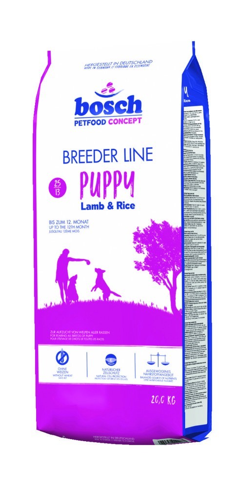 

Корм Bosch Breeder Puppy Lamb & Rice для щенков 2-12 месяцев 20 кг