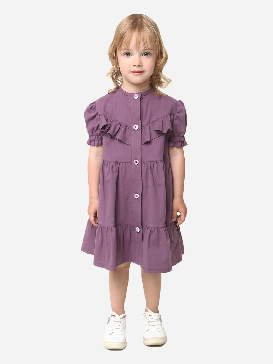 Акція на Дитяче літнє плаття для дівчинки Timbo P071220 92 см Фіолетове від Rozetka