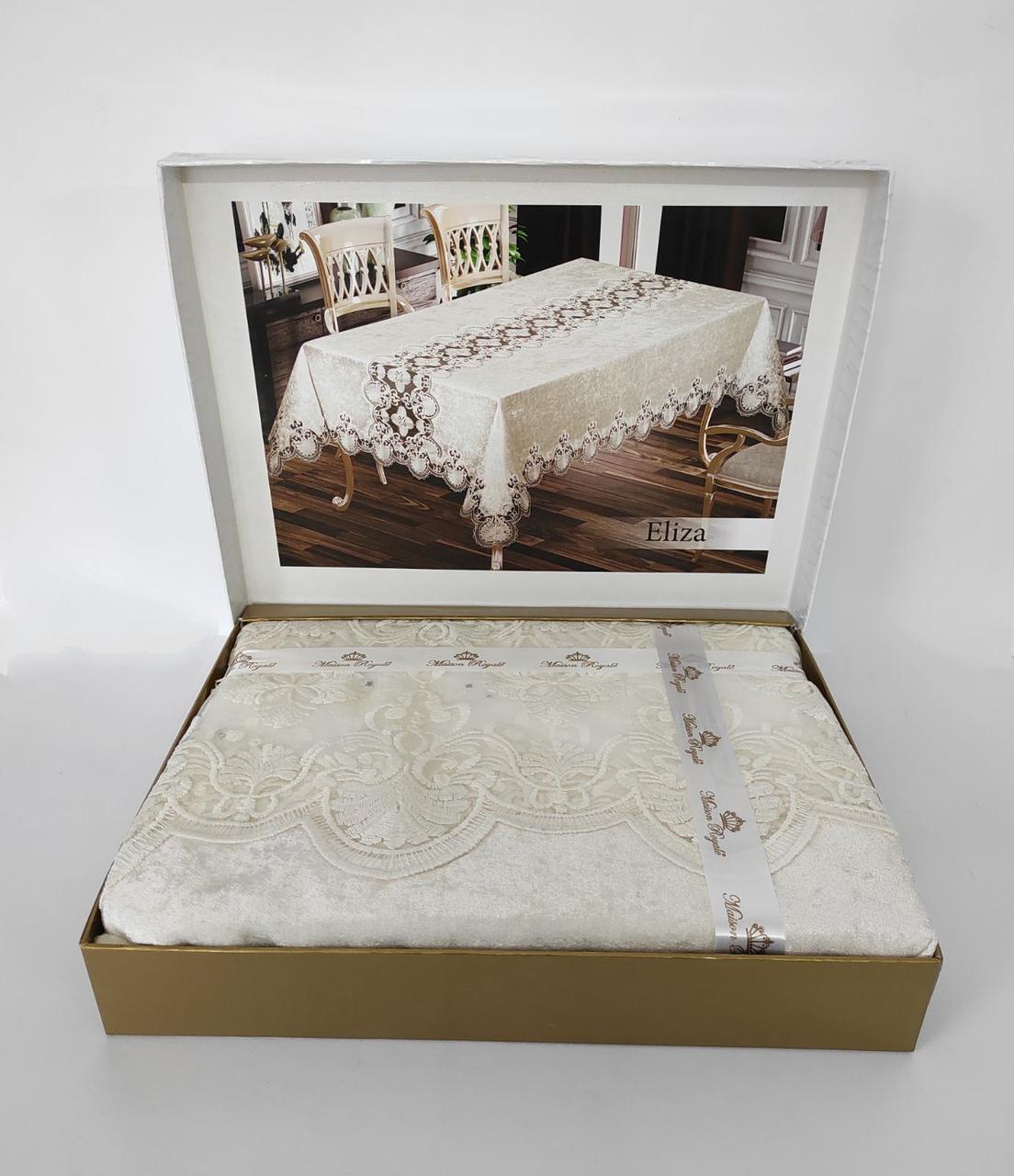 

Скатерть Велюр Maison Royale 160x220 ovale Eliza Cream
