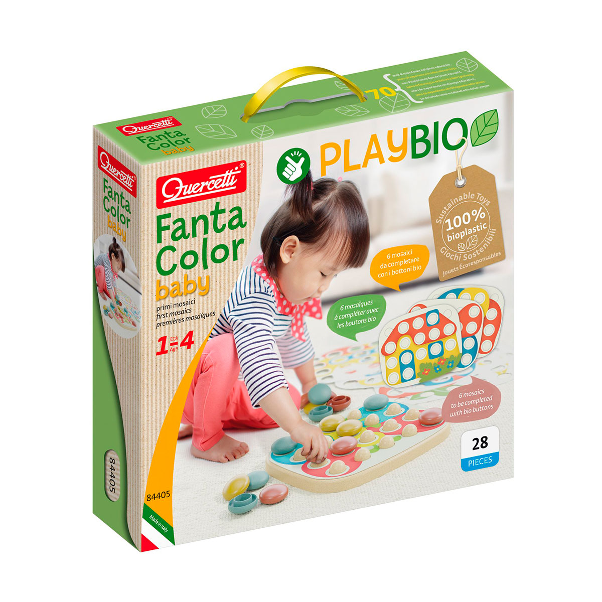 

Набор серии "Play Bio" - ДЛЯ ЗАНЯТИЙ МОЗАИКОЙ FANTACOLOR BABY (большие фишки (21 шт.) + доска) 84405-Q