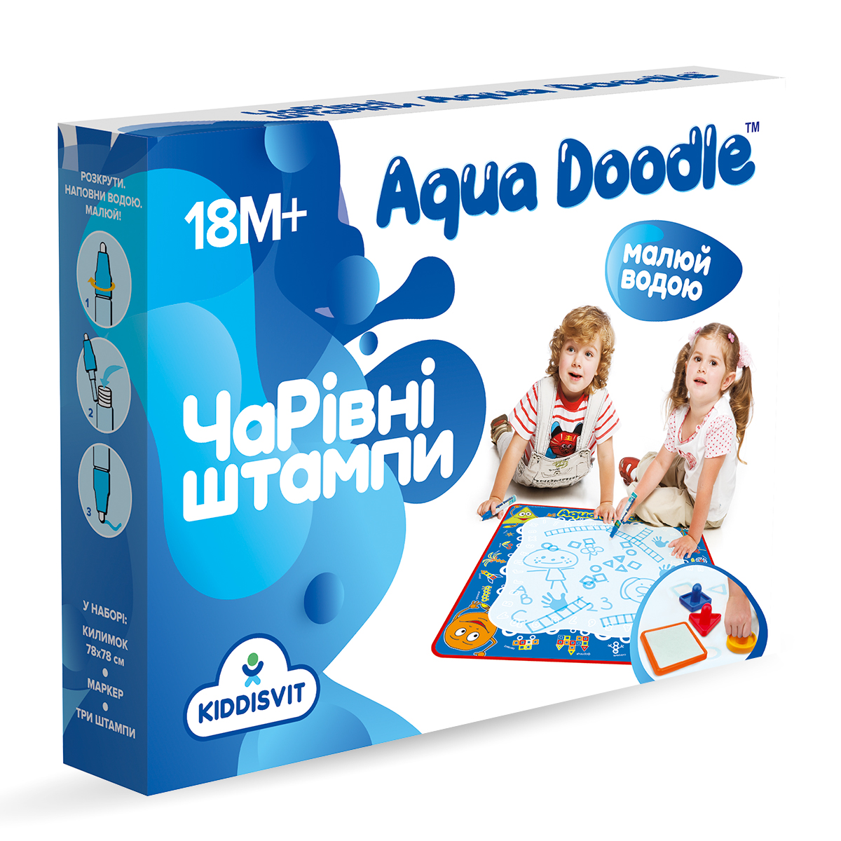 

Набор для творчества AQUA DOODLE - ВОЛШЕБНЫЕ ВОДНЫЕ ШТАМПЫ AD8001N