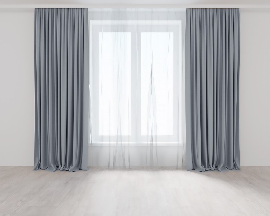 

Комплект штор Серых Lux Portiery Микровелюр 260 Х 150 - 2 шт.