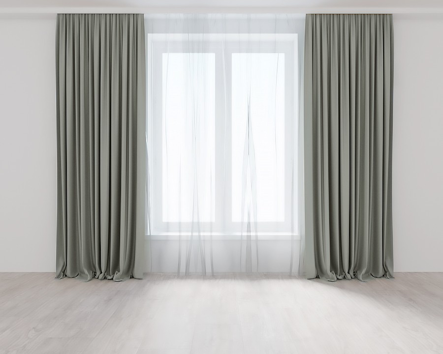 

Комплект штор Серо-Зеленых Lux Portiery Микровелюр 260 Х 250 - 2 шт.