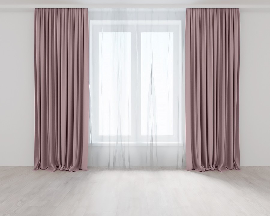 

Комплект штор цвет Чайная роза Lux Portiery Микровелюр 265 Х 150 - 2 шт.