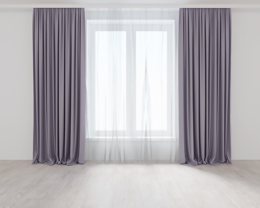 

Комплект штор Пастельно-Фиолетовых Lux Portiery Микровелюр 275 Х 150 - 2 шт.