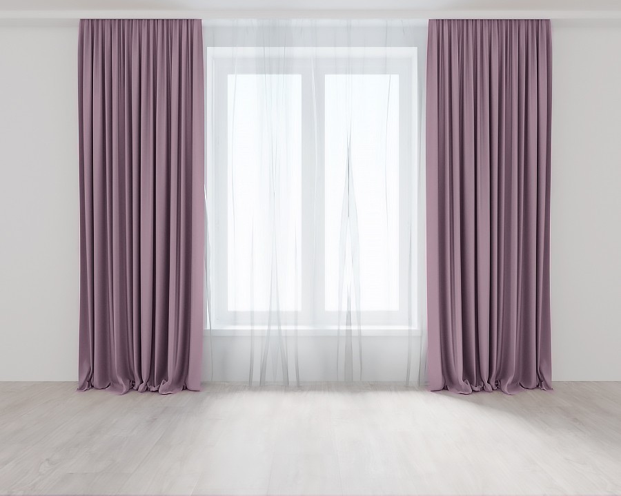

Комплект штор Розово-Сиреневых Lux Portiery Микровелюр 275 Х 150 - 2 шт.