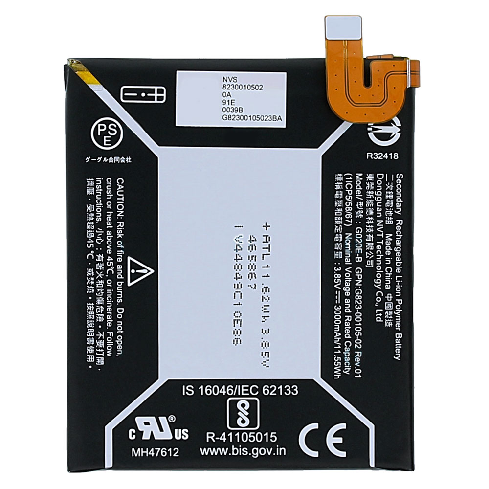 

Аккумулятор Google G020E-B для Google Pixel 3a (3000 mAh) (Original PRC)
