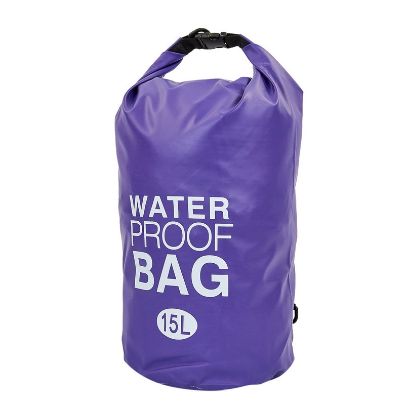 

Водонепроницаемый гермомешок с плечевым ремнем Waterproof Bag Heroe 6878 15л Violet