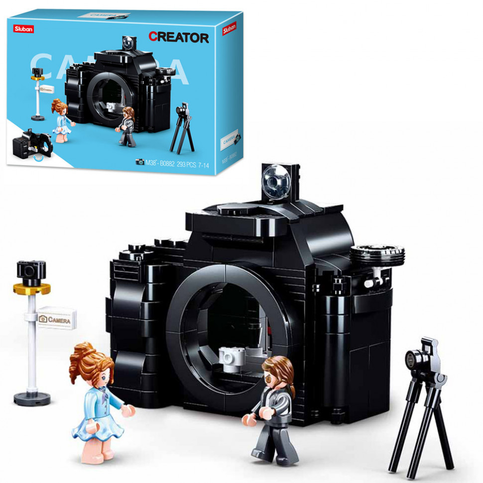 

Конструктор Фотоапарат SLUBAN 293 детали (M38-B0882)