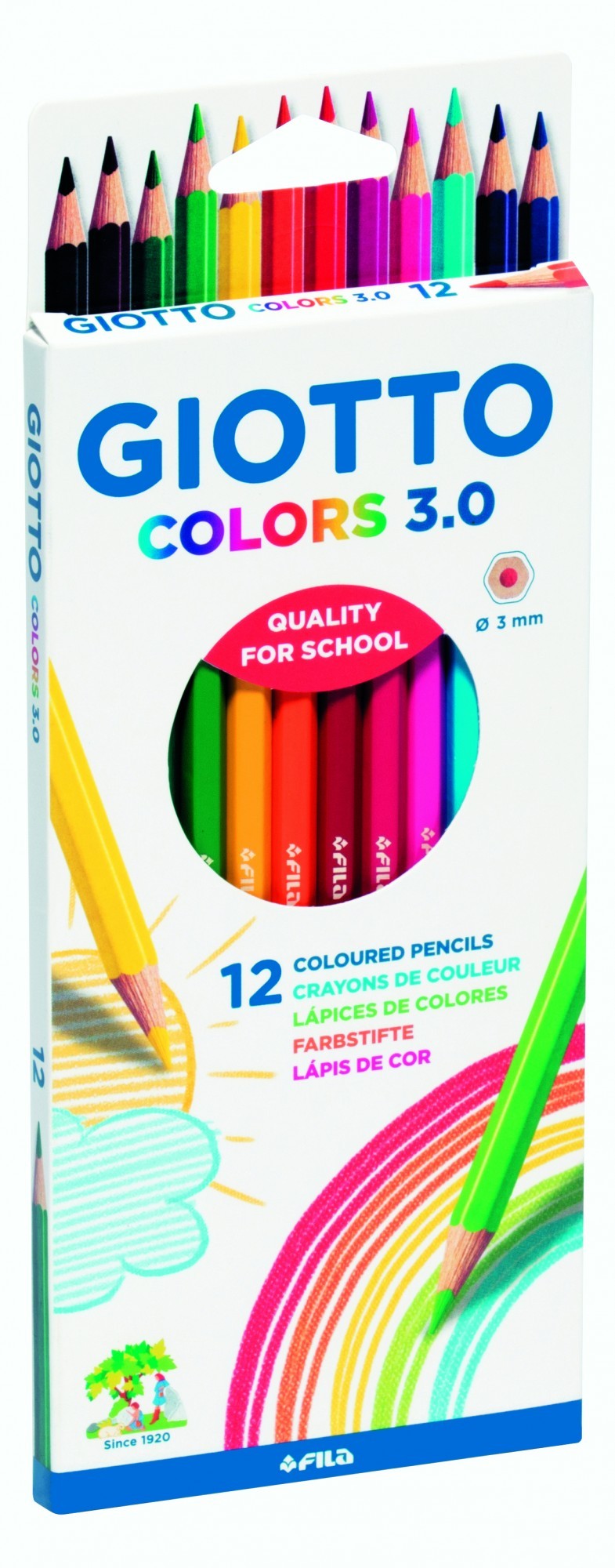 

Карандаши цветные Giotto Colors 3.0 12 шт 276600