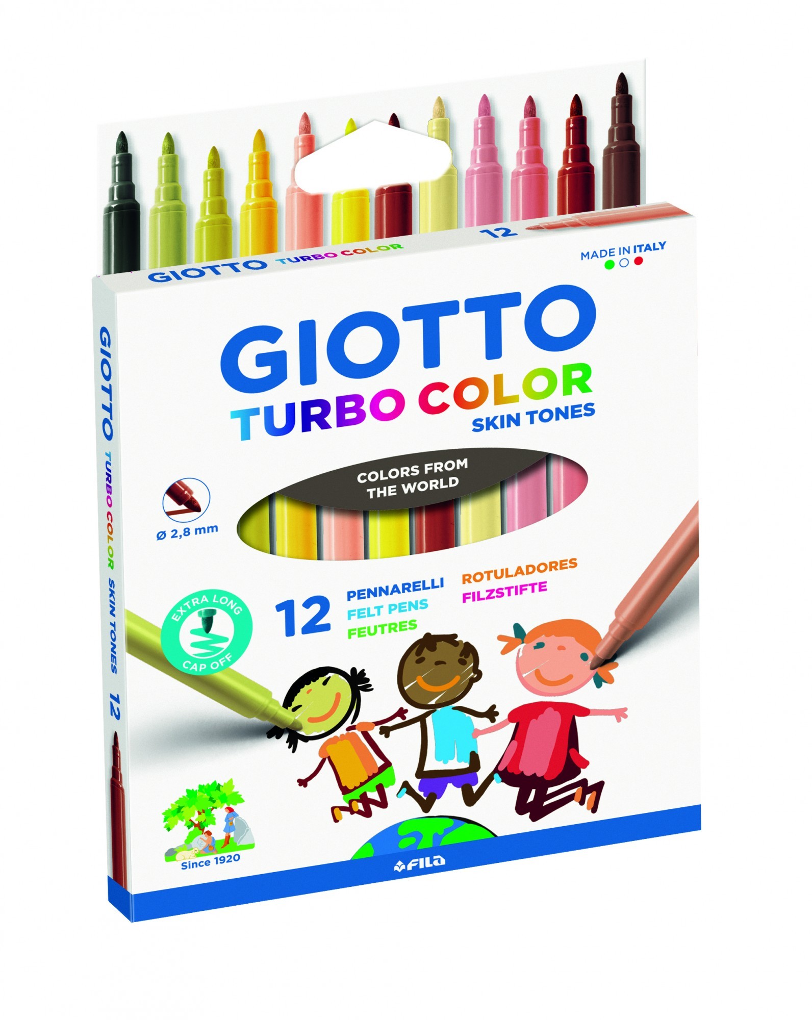 

Фломастеры Giotto Turbo Color Skin Tones 12 шт 526900