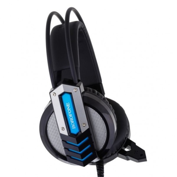

Игровые наушники для геймеров Borofone BO100 Fun gaming headphones с разноцветной подсветкой LED и с микрофоном Черный
