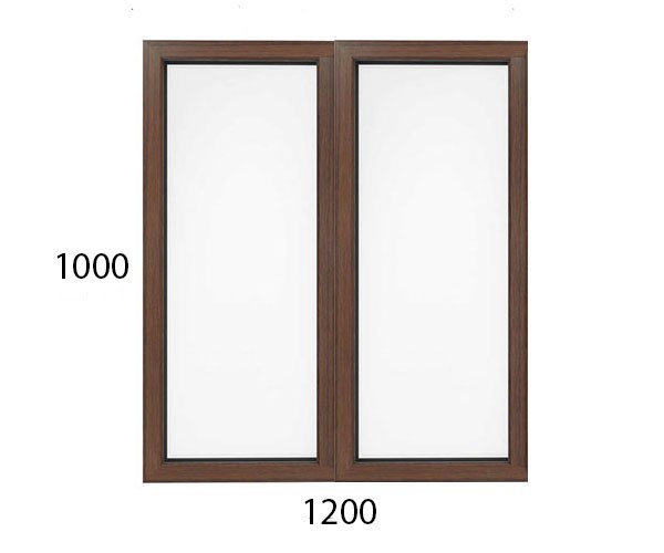 

Окно металлопластиковое WDS 5S - глухое 1200х1000мм в ламинации "Золотой дуб"