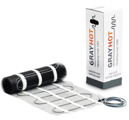 

Кабельный мат GrayHot 150 / 7.1 м² / 1068 Вт