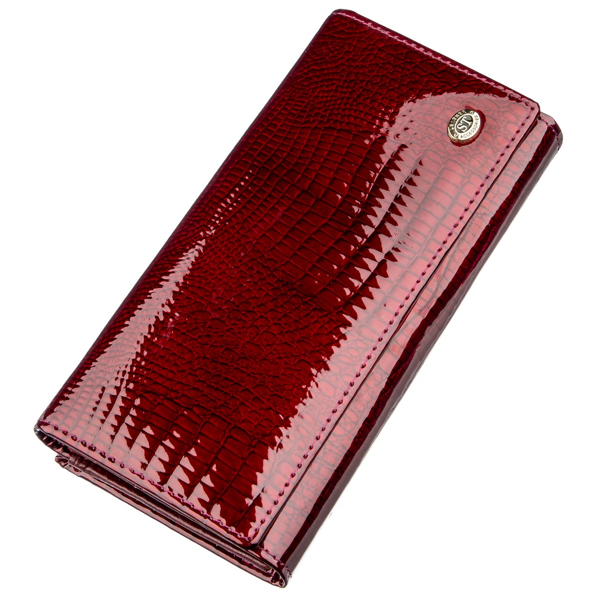 

Кожаный кошелек женский ST Leather 18х9,5 см Бордовый