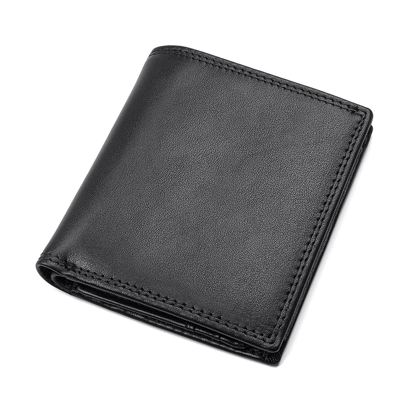 

Кожаный кошелек мужской Buffalo Bags 9х10,5 см Черный