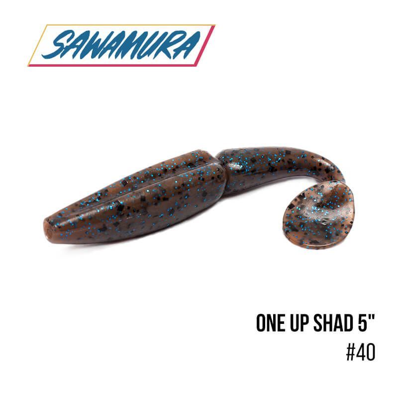 

Виброхвост Sawamura One'Up Shad 5" (6 шт.) (40)