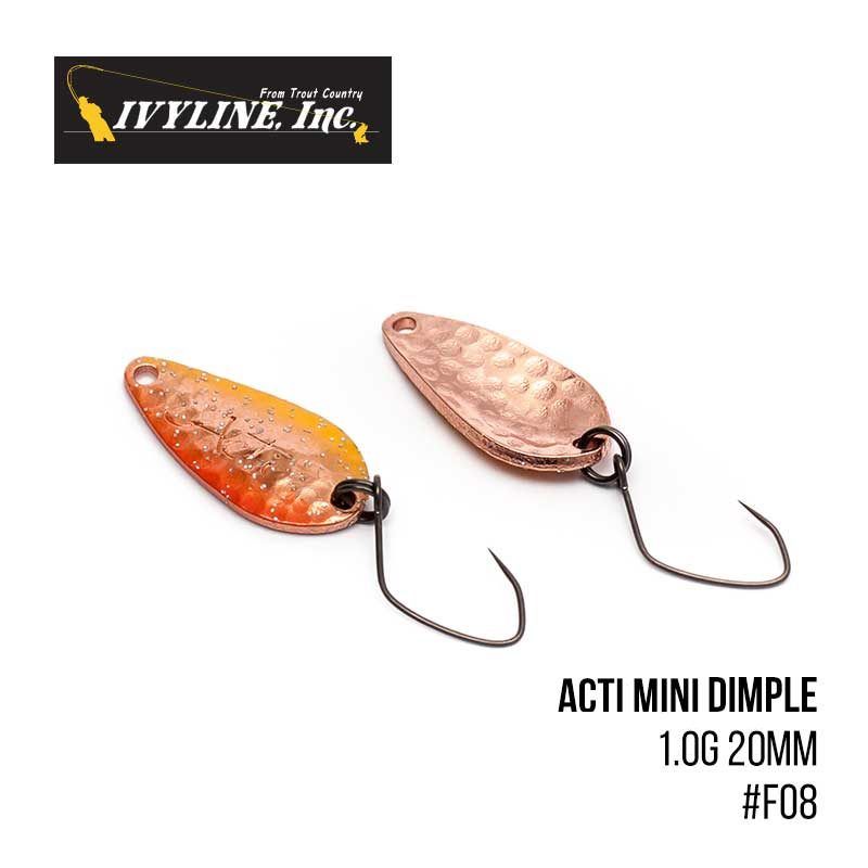 

Блесна Ivyline Acti Mini Dimple 1.0g 20mm (F08)