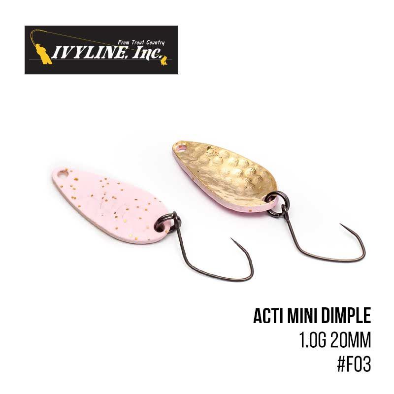 

Блесна Ivyline Acti Mini Dimple 1.0g 20mm (F03)