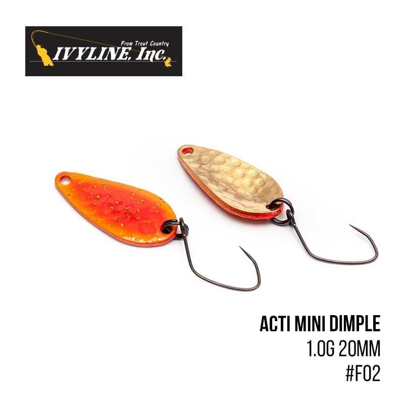 

Блесна Ivyline Acti Mini Dimple 1.0g 20mm (F02)