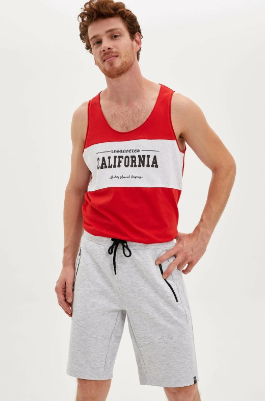 

Майка Defacto Sunset California 2XL Красная (DeF T-shirt -7045-5)