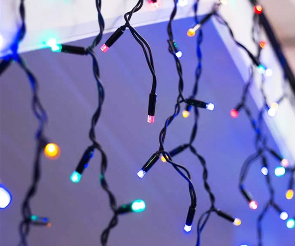 

Гирлянда бахрома 100LED (RD-7164) 2,2х0,6м с заглушкой силиконовый провод, цвет ламп-микс VIALED