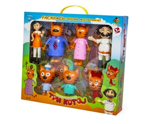 

Набор фигурок "Три кота" 7 штук 83168-MM1 Fatuni