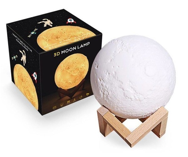 

Светильник-ночник 3D шар Луна Moon Lamp на деревянной подставке 20 см Fatuni