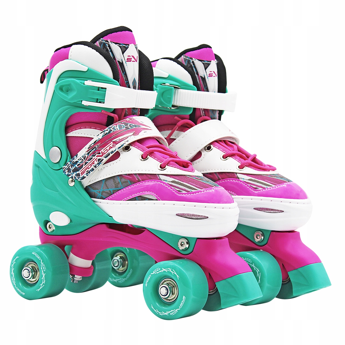 

Роликовые коньки (квады) SportVida SV-LG0040 Size 35-38 Pink/Green