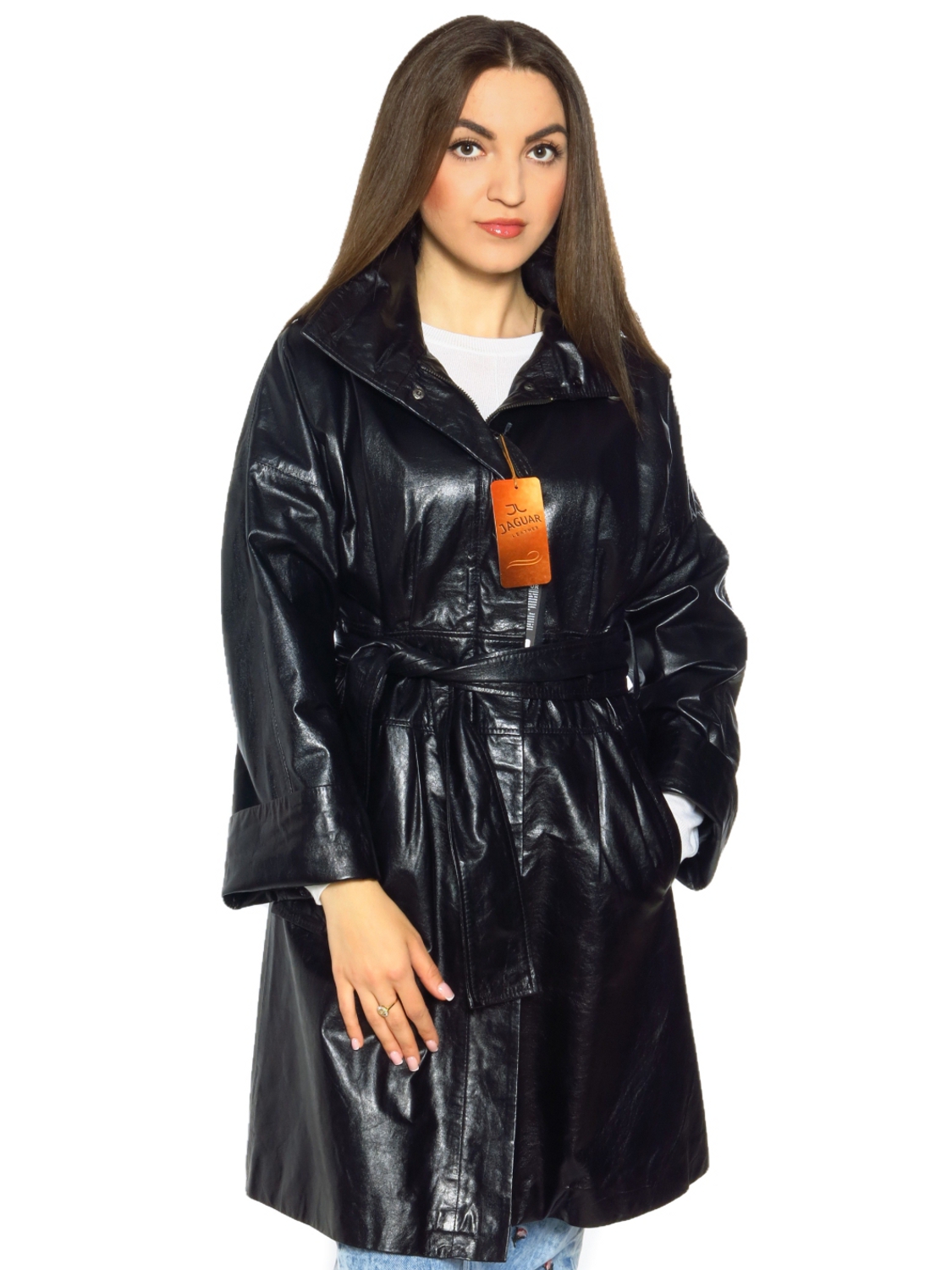

Женская кожаная куртка Jaguar leather BEL2026 L Черный